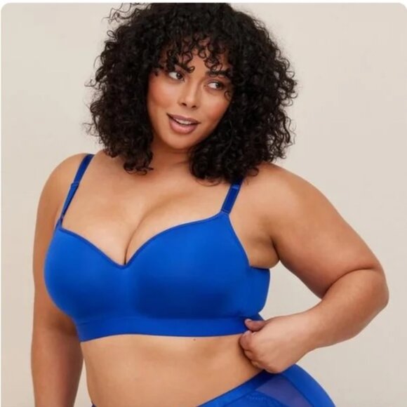 torrid Other - Torrid Curve 360° Back Smoothing Full Coverage Balconette Bra Royal Blue 42DDD
